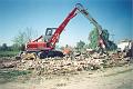 letzter Ecken mit Bagger